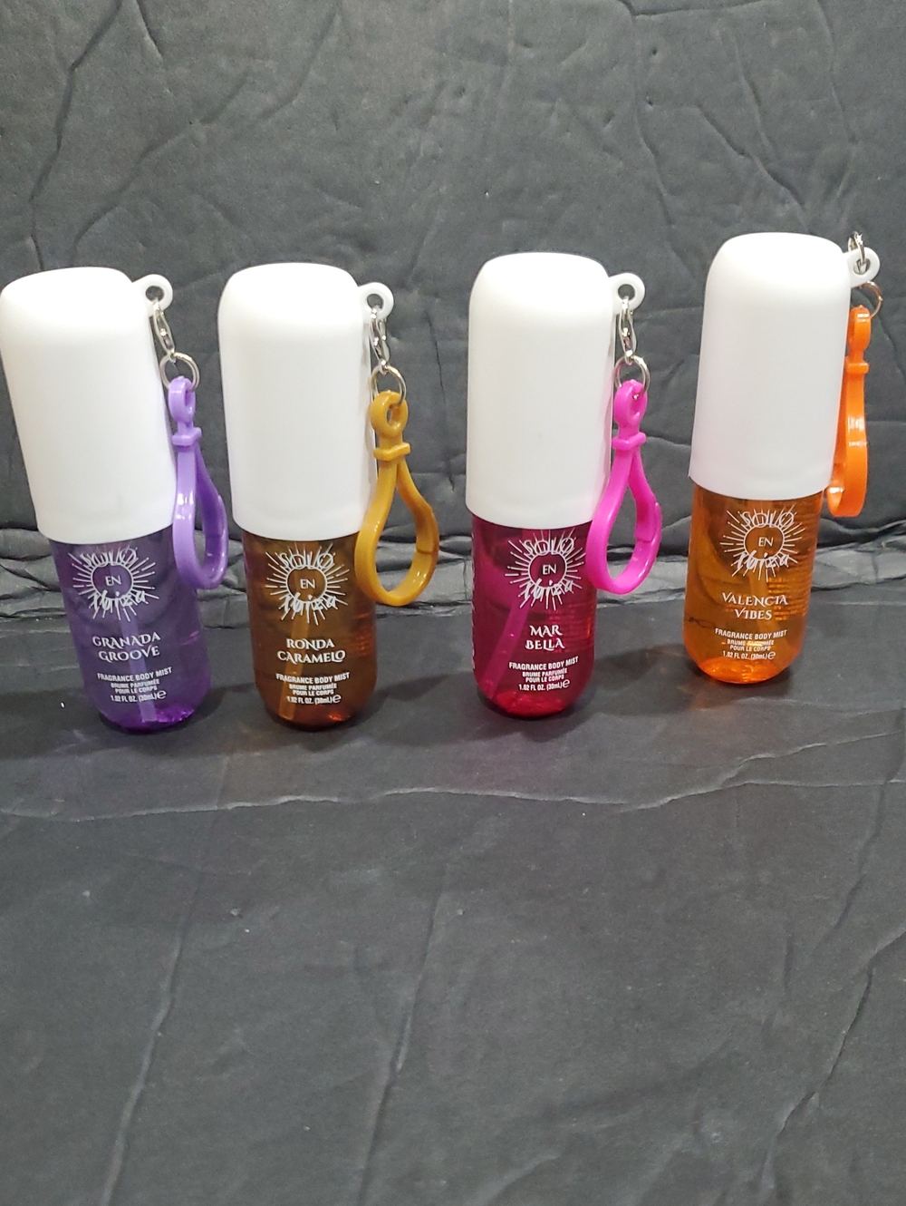 4pack Valencia vibes Mar Bella Granada groove Ronda caramelo fragrance body mist